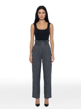 NWT Delphine The Label size 2 grey Convergence corset pants